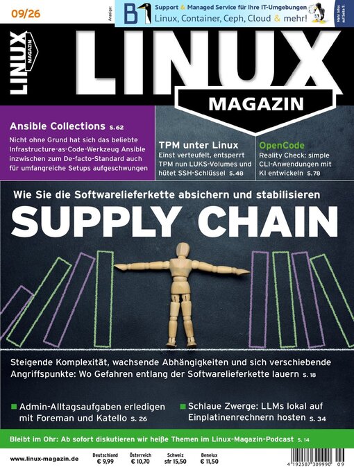 Cover image for Linux Magazin Germany